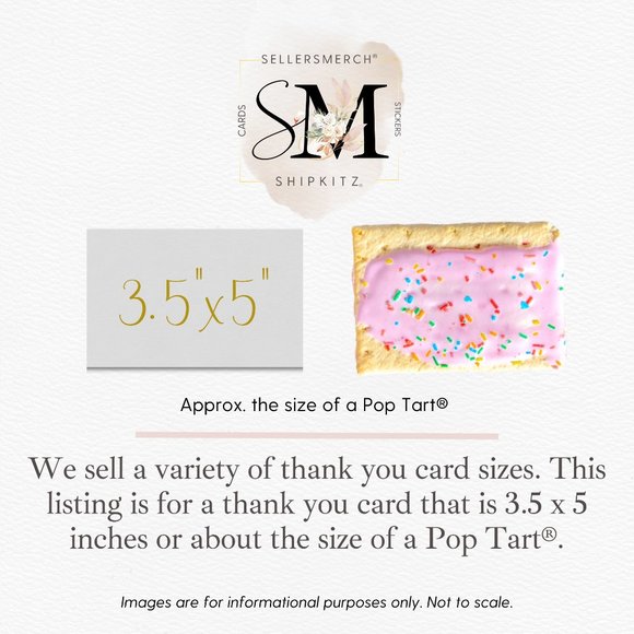 Your Purchase Made My Day Colorful Retro Thank You Cards 3.5" x  5" - Picture 3 of 3